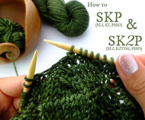 SKP & SK2P – 2 Easy Decreasing Knitting Stitches!