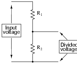 How to hook up voltage divider