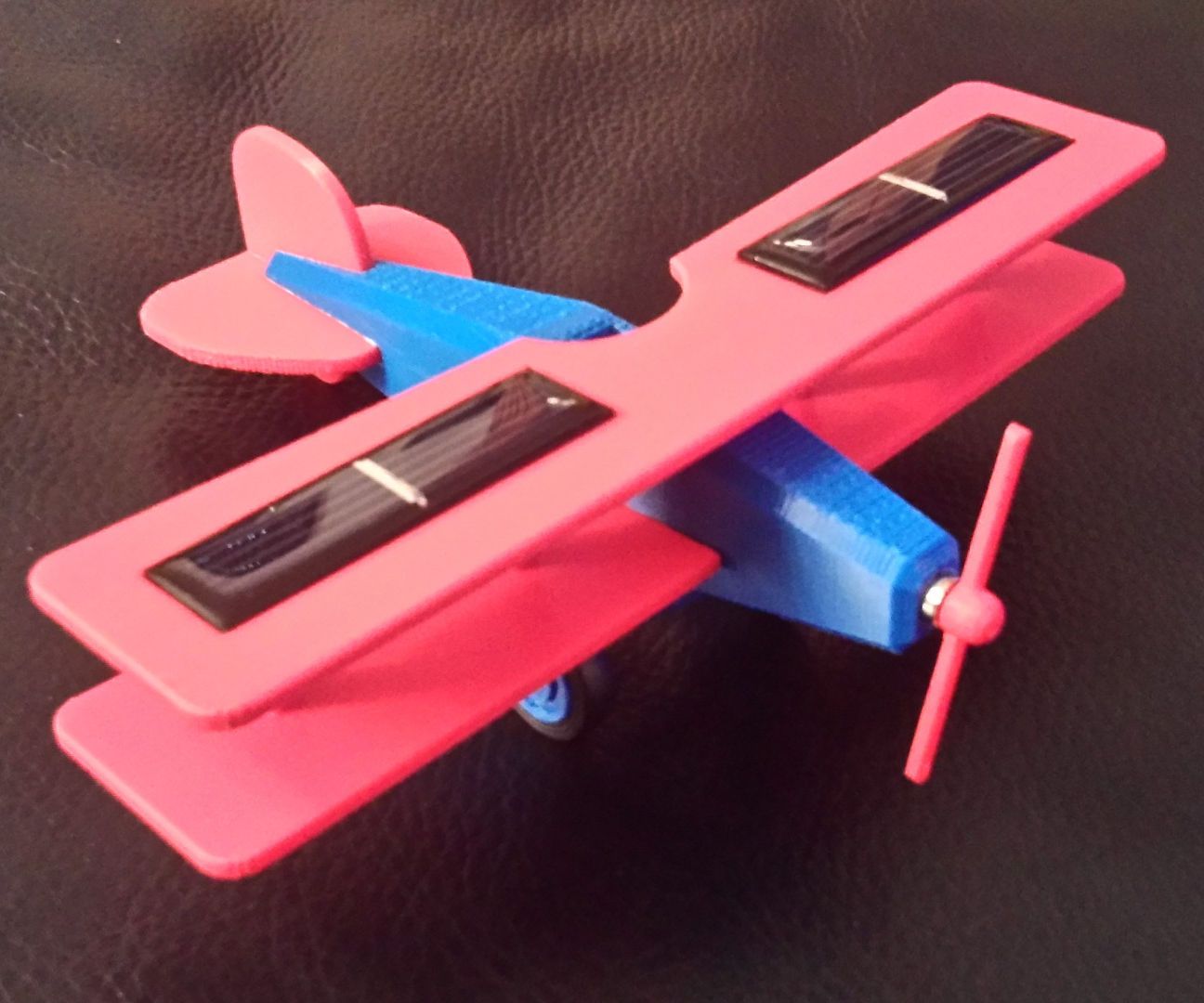 Plane With Solar Cells and Micro Motor