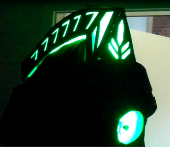 LED Light Up Robot Helmet