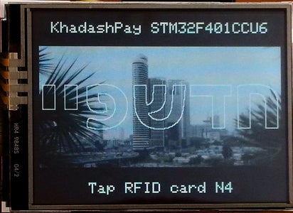Power the KhadashPay Up and Tap Four RFID Cards on the RFID Reader