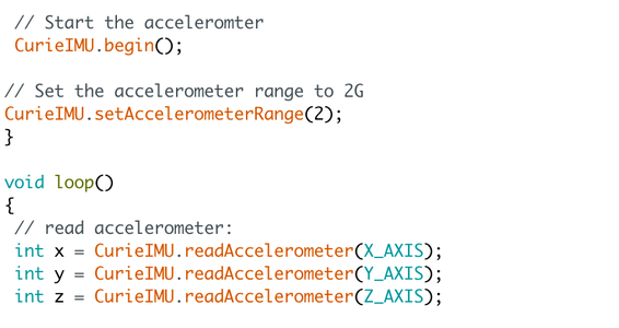 Using the Accelerometer on the Arduino 101 : 4 Steps (with Pictures ...