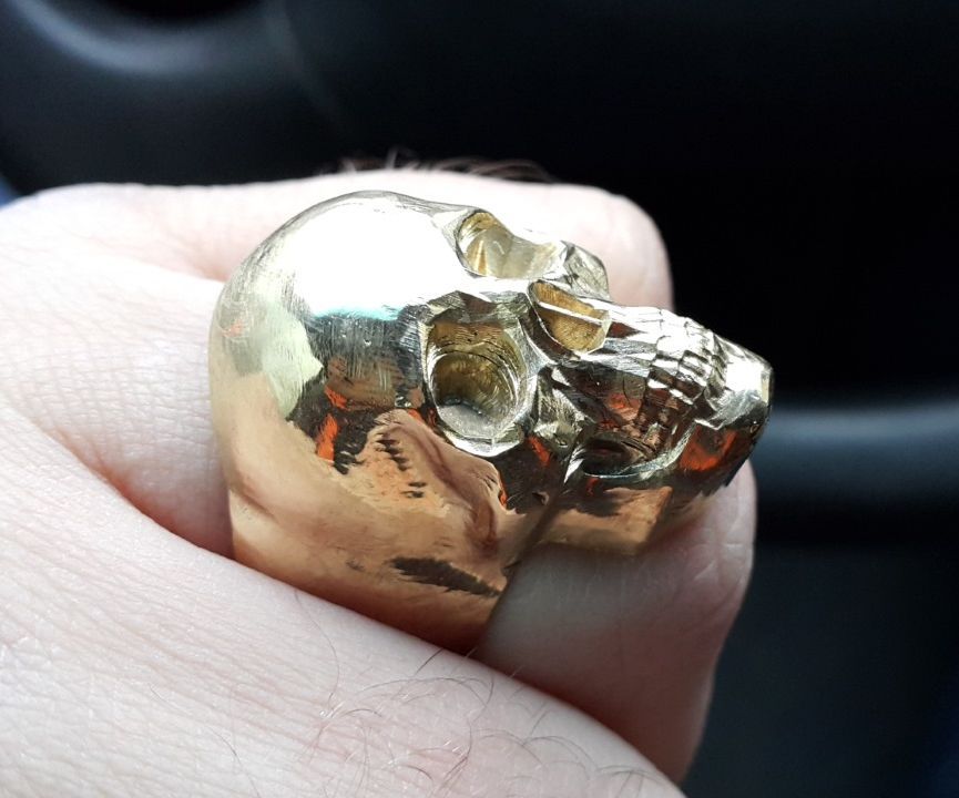 CNC Skull Ring