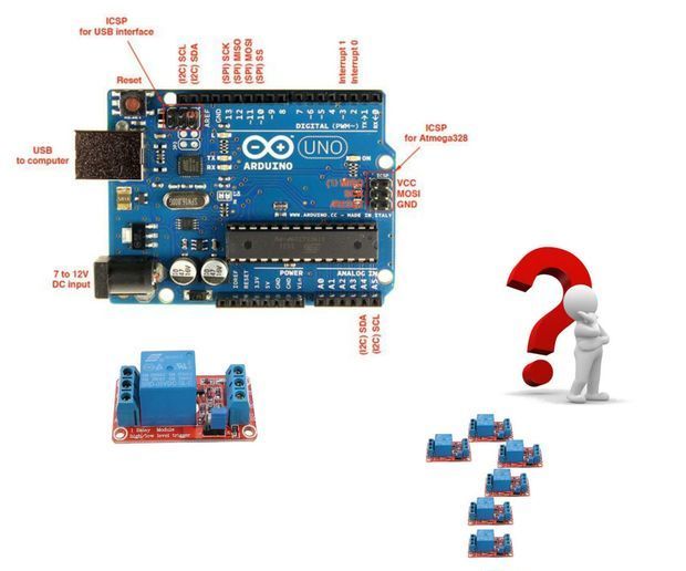 Connect Relays Than the Pins Available in Arduino
