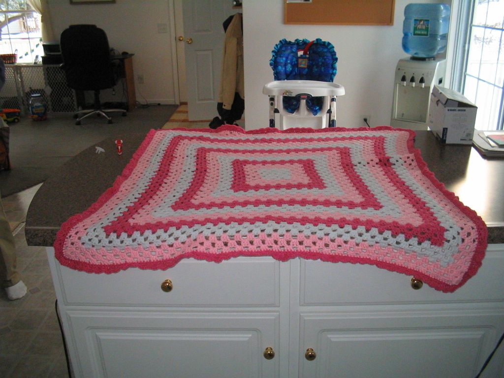 Large Granny Square Baby Blanket