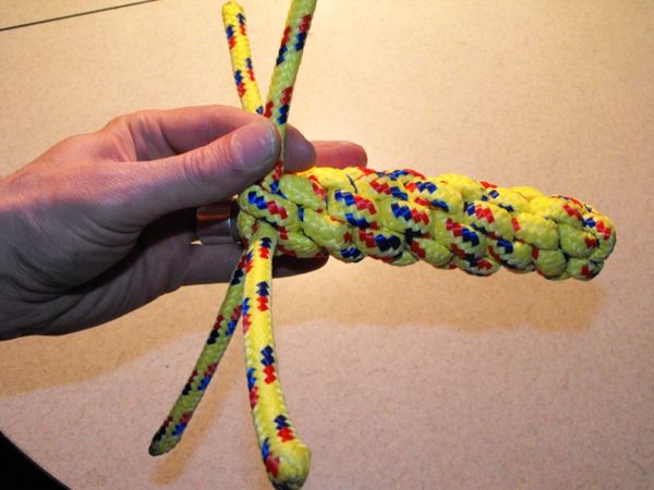 Repeat Steps 5 Thru 9 Until Only Short Lengths of Rope Remain
