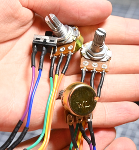 Connect Leads to the Potentiometers and Switch