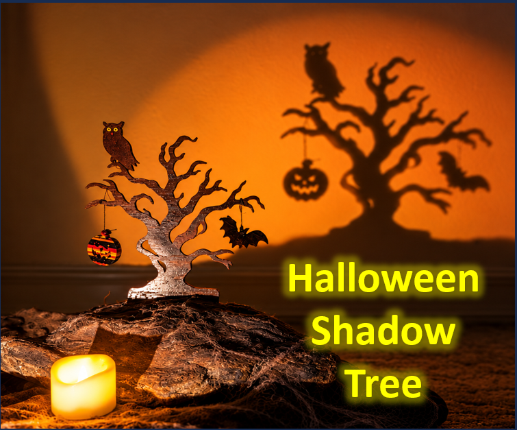 Hooo Wants to Make a Scary Halloween Shadow Tree?
