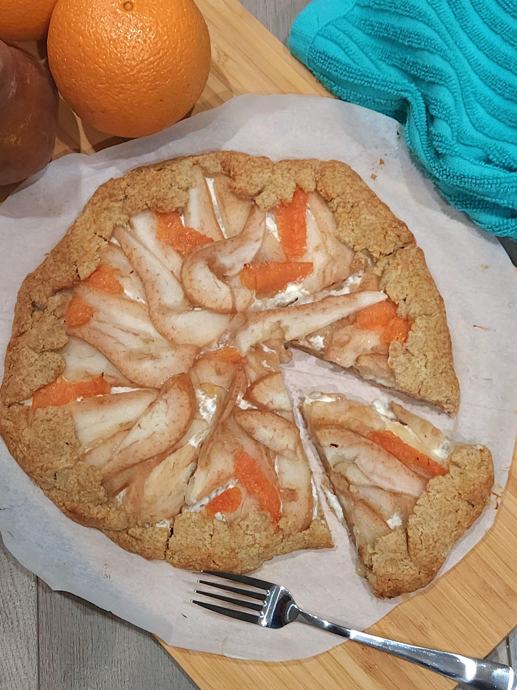 Almond and Bosc Pear Galette With Cream Cheese and Orange 5 Steps Instructables