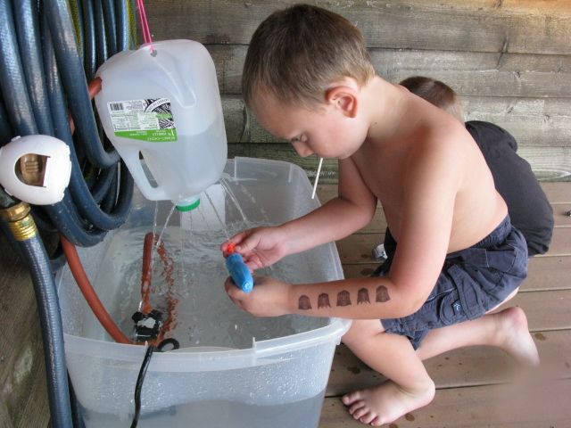 Squirt Gun Refill Station