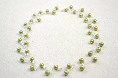 Hook Onto the Beginning Piece, and This Is the Part for Necklace.
