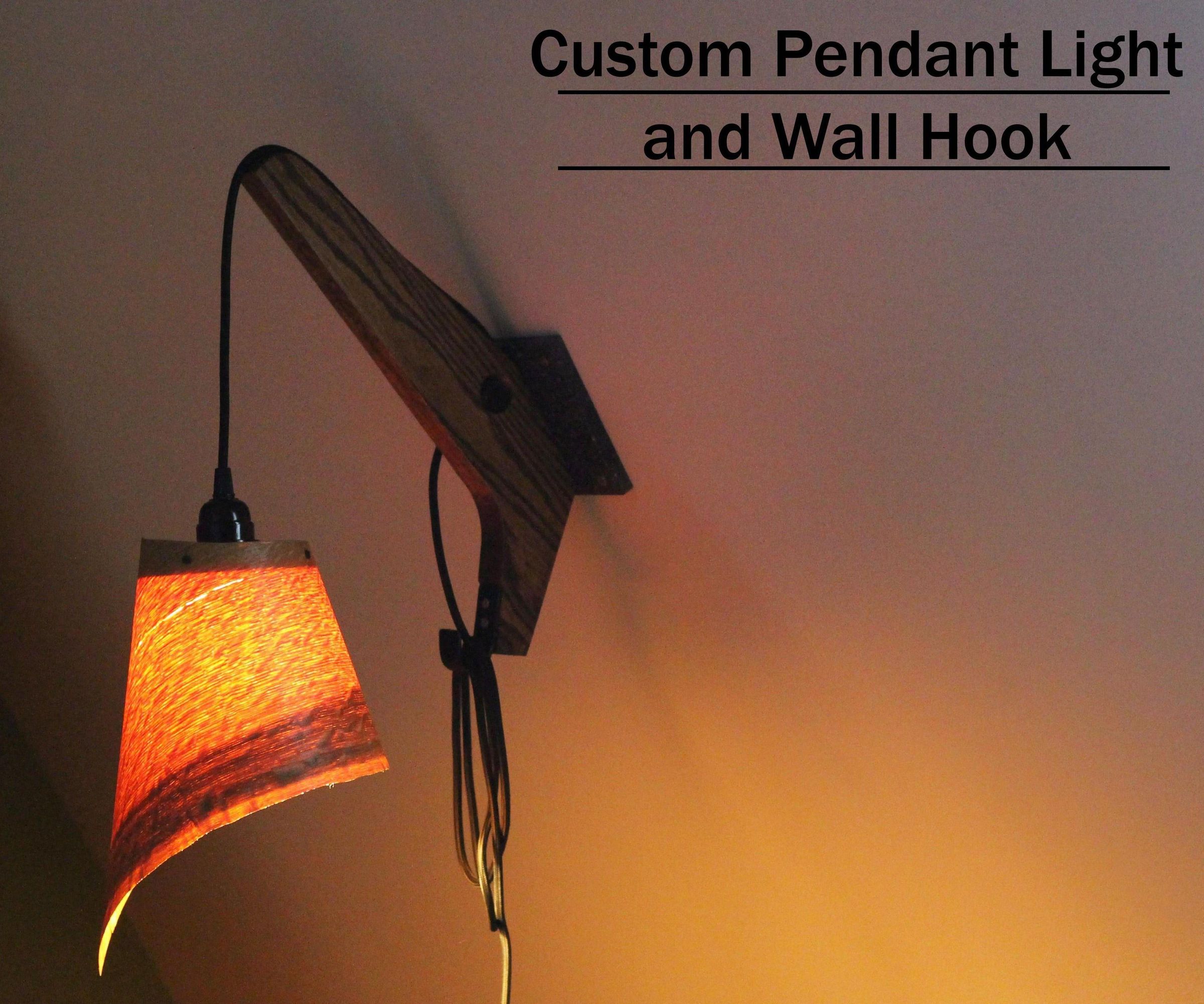 Custom Pendant Light and Wall Hook 