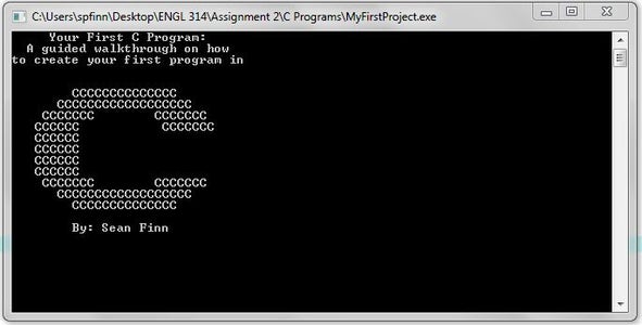 Your First Program in C