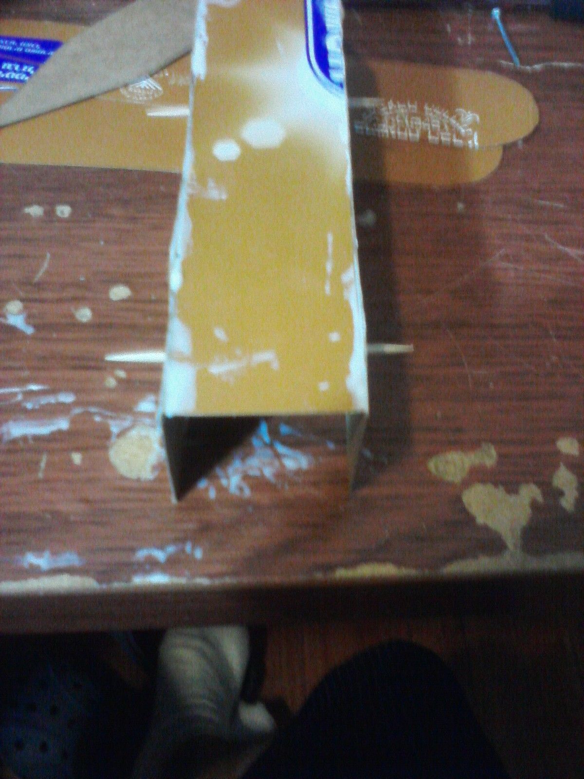 Cereal Box Airplane 4 Steps Instructables