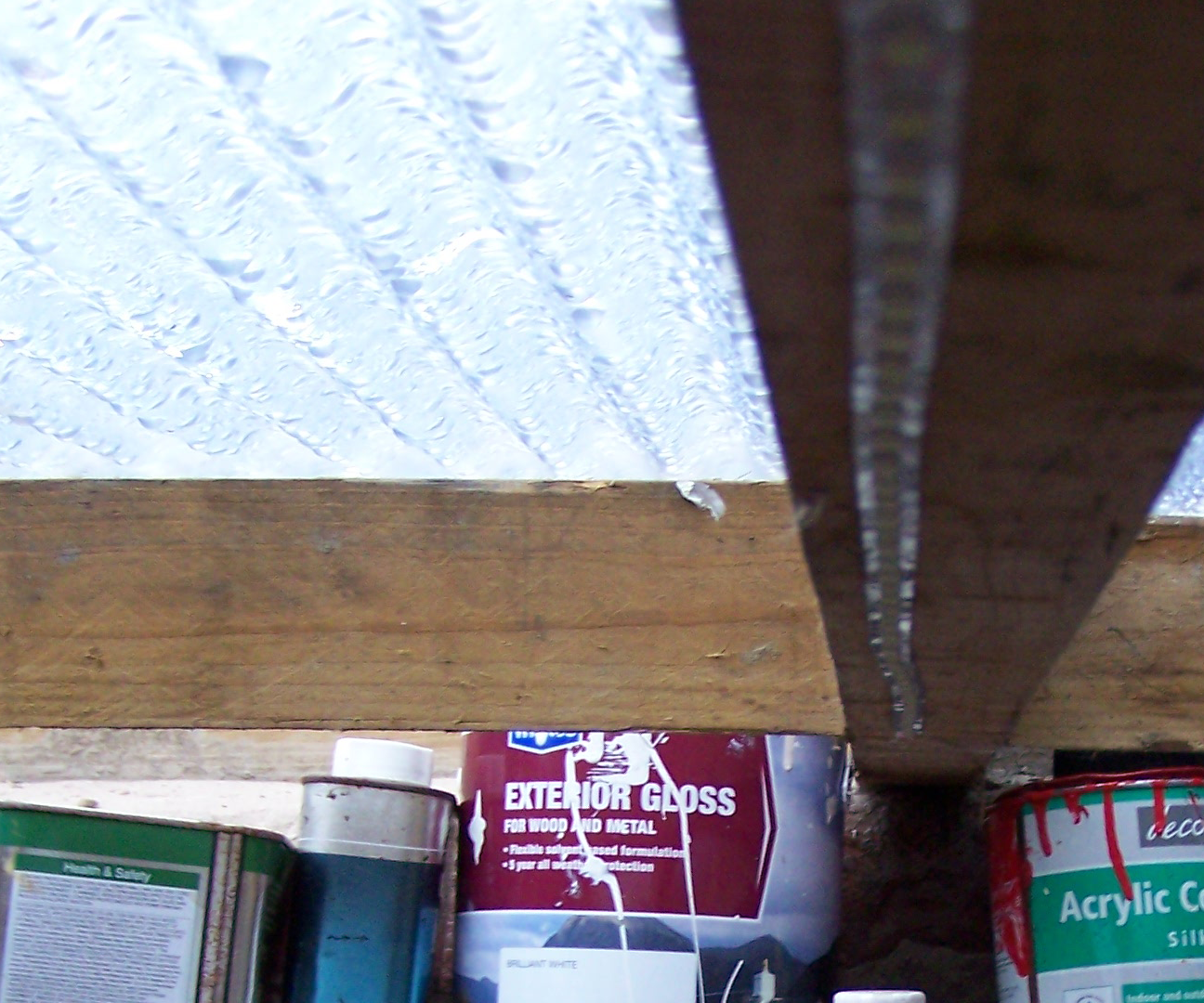 simple led lighting for a shed