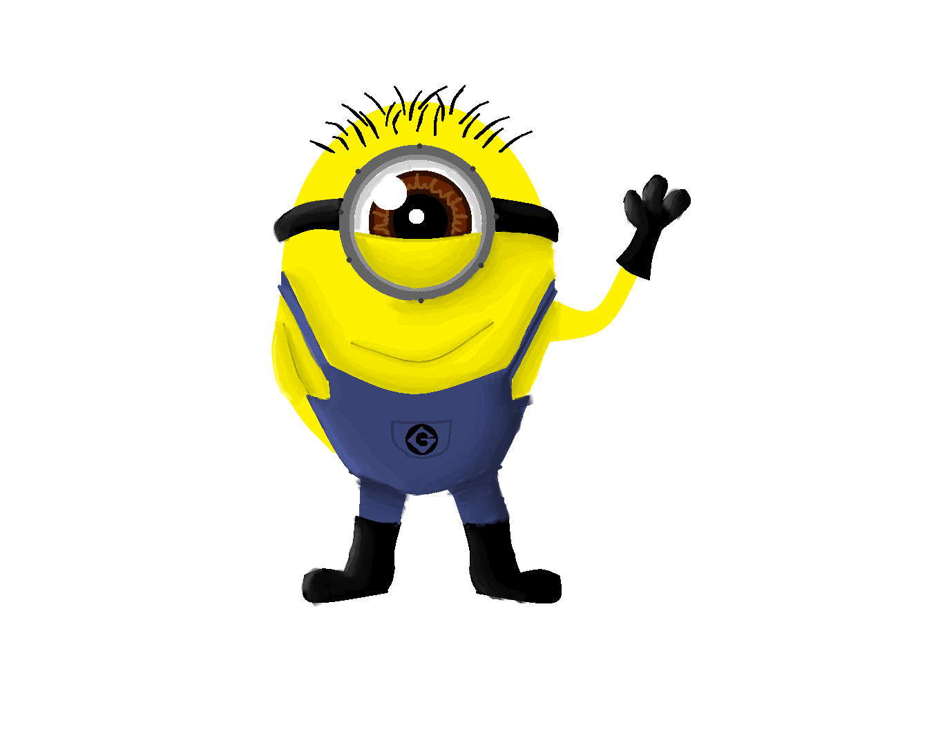 How to Draw a Minion on Paint