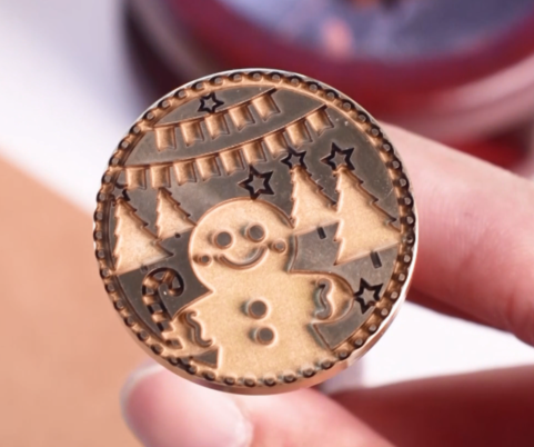 Laser Mark a Brass Christmas Wax Stamp| Step-by-Step Tutorial