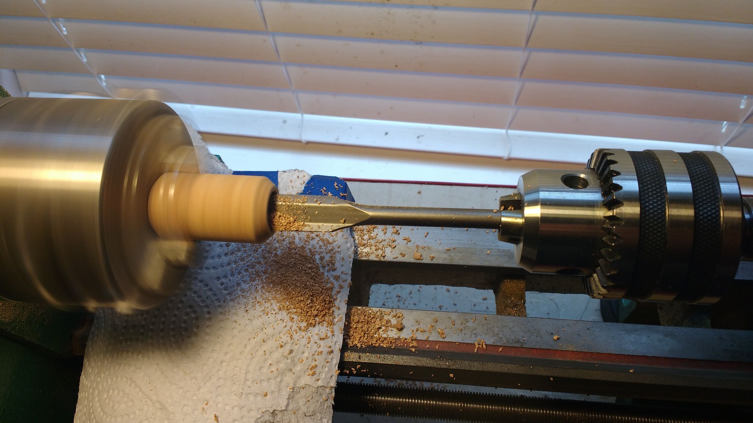 Wine Cork Fishing Rod Grip Made on a Metalworking Lathe 9 Steps (with