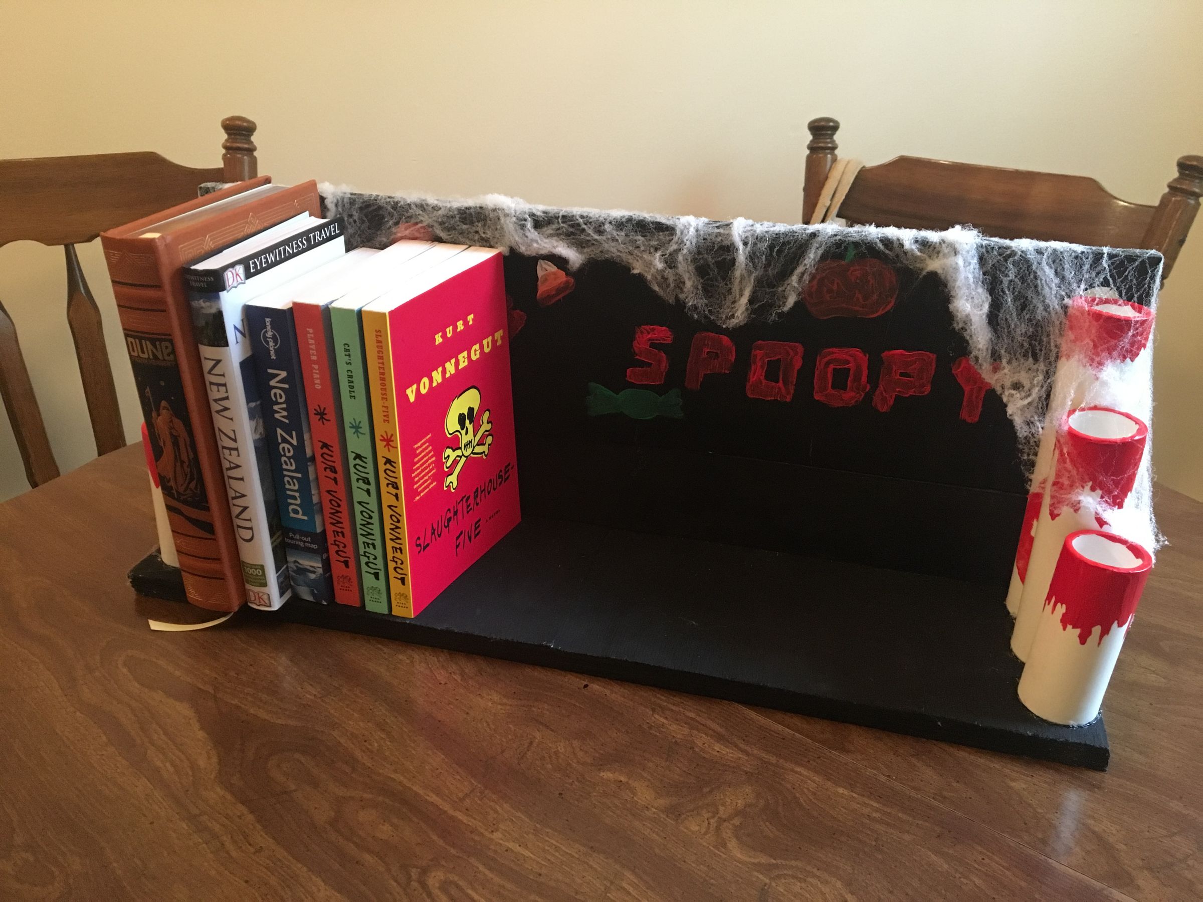 Halloween Bookshelf 14 Steps Instructables