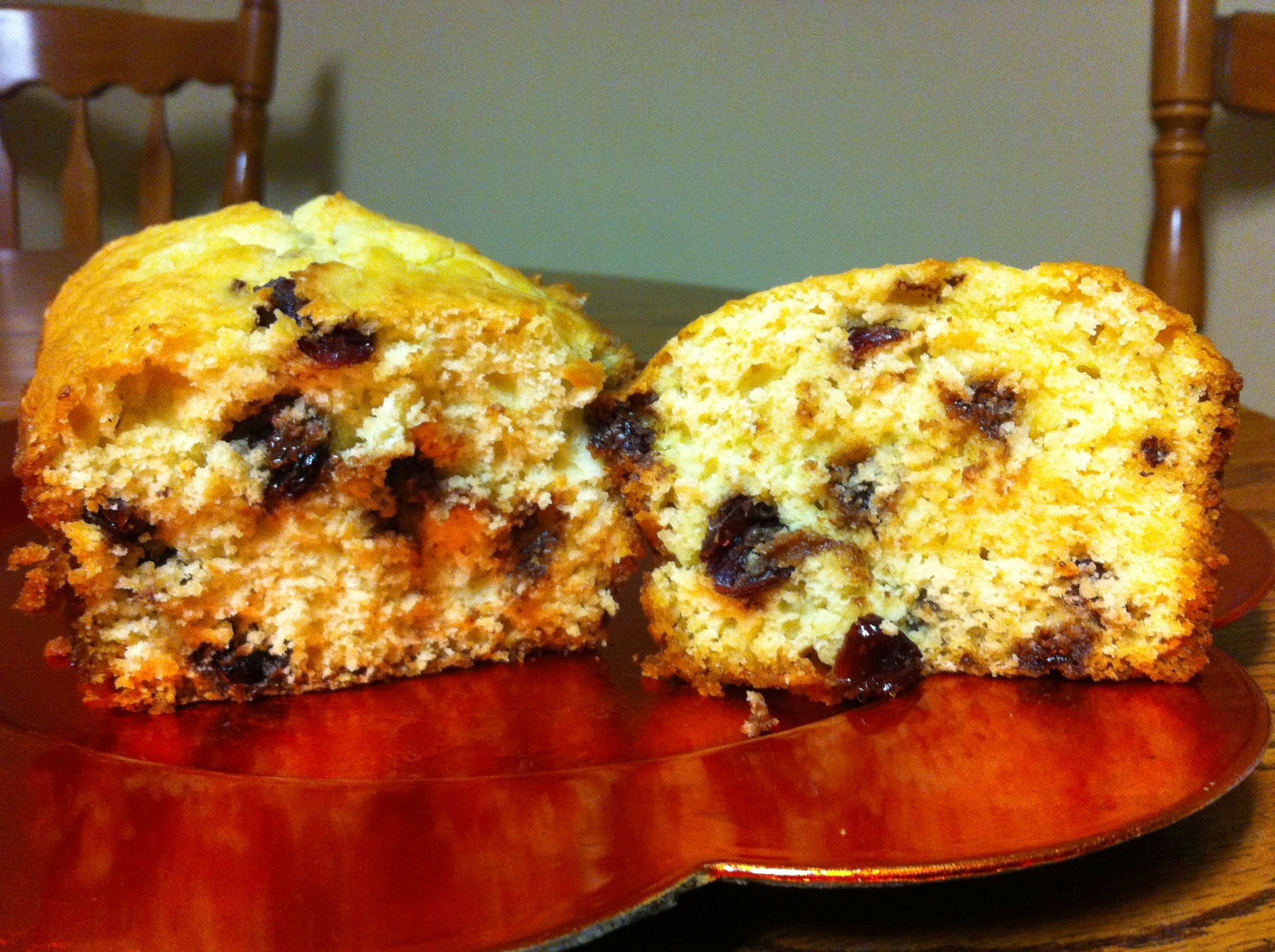 Chocolate Covered Cranberry Orange Bread