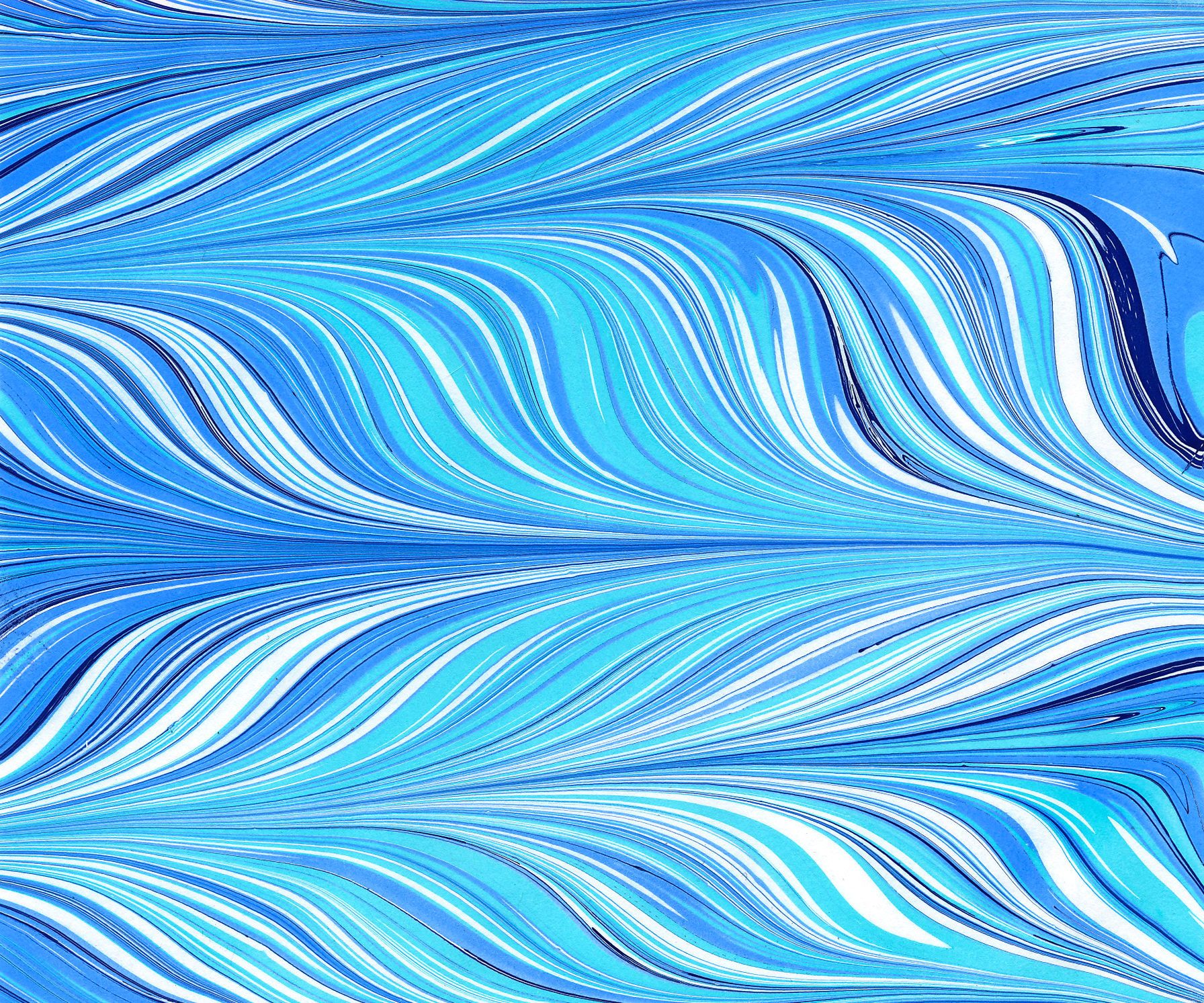 Paper Marbling 101 - Making the Zigzag Pattern 