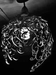 Swirly PVC Pendant Light