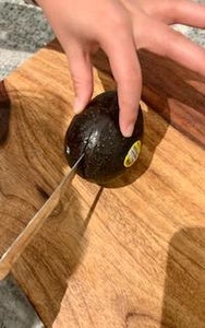 Cutting the Avocado in Half