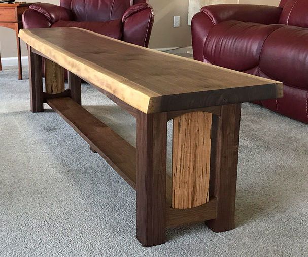Walnut Live Edge Bench
