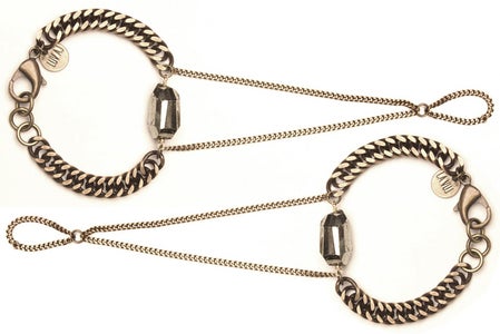 Unique Diy Crafts-bracelet and Ring Connected Jewelry