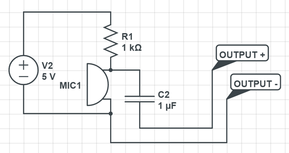 Make Your Own Microphone! Circuit Diagram
