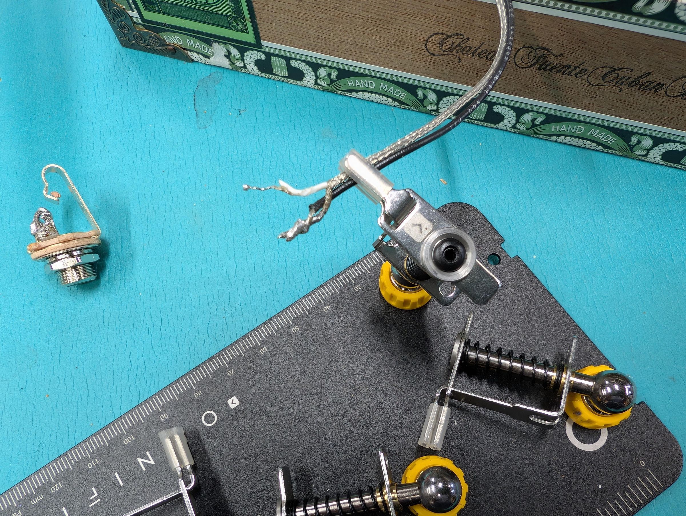Install the Piezo Pickup and Brass Step14