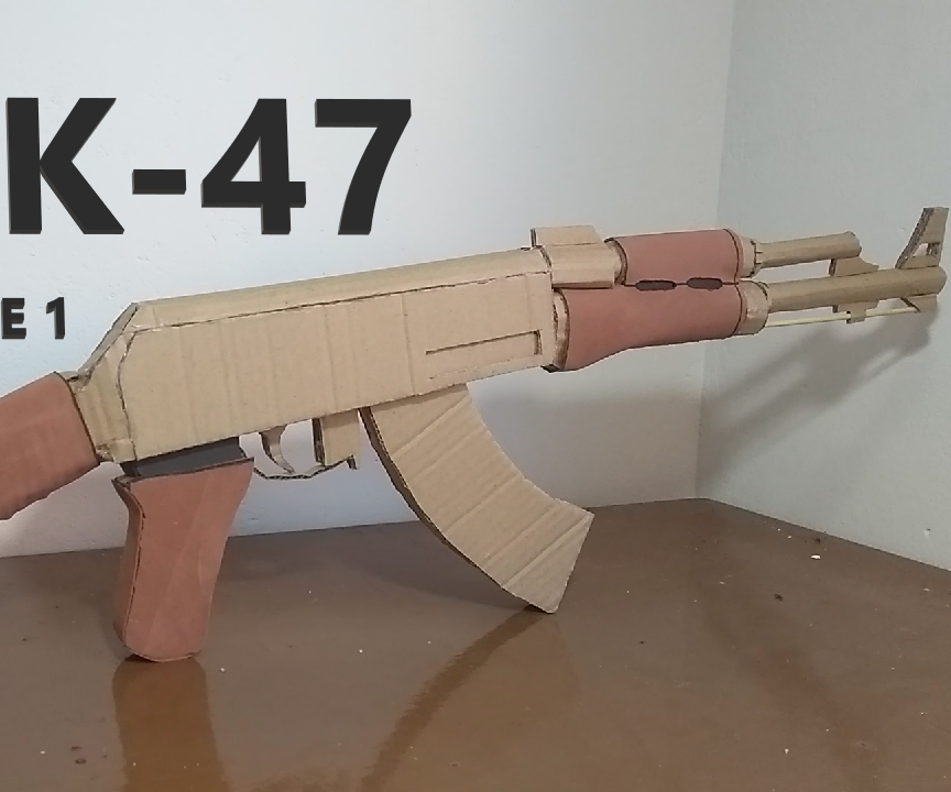 AK 47 of Cardboard