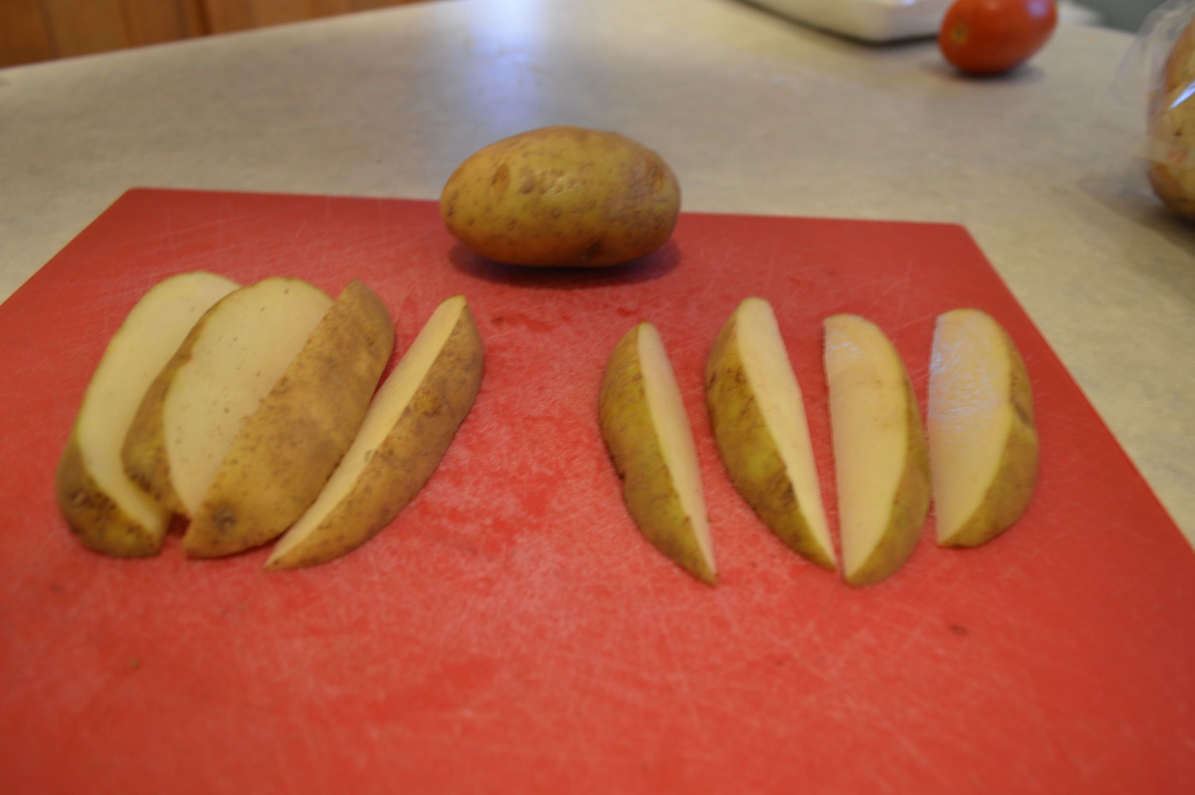 No Fry French Fried JoJo Potato's Done on the Grill 5 Steps