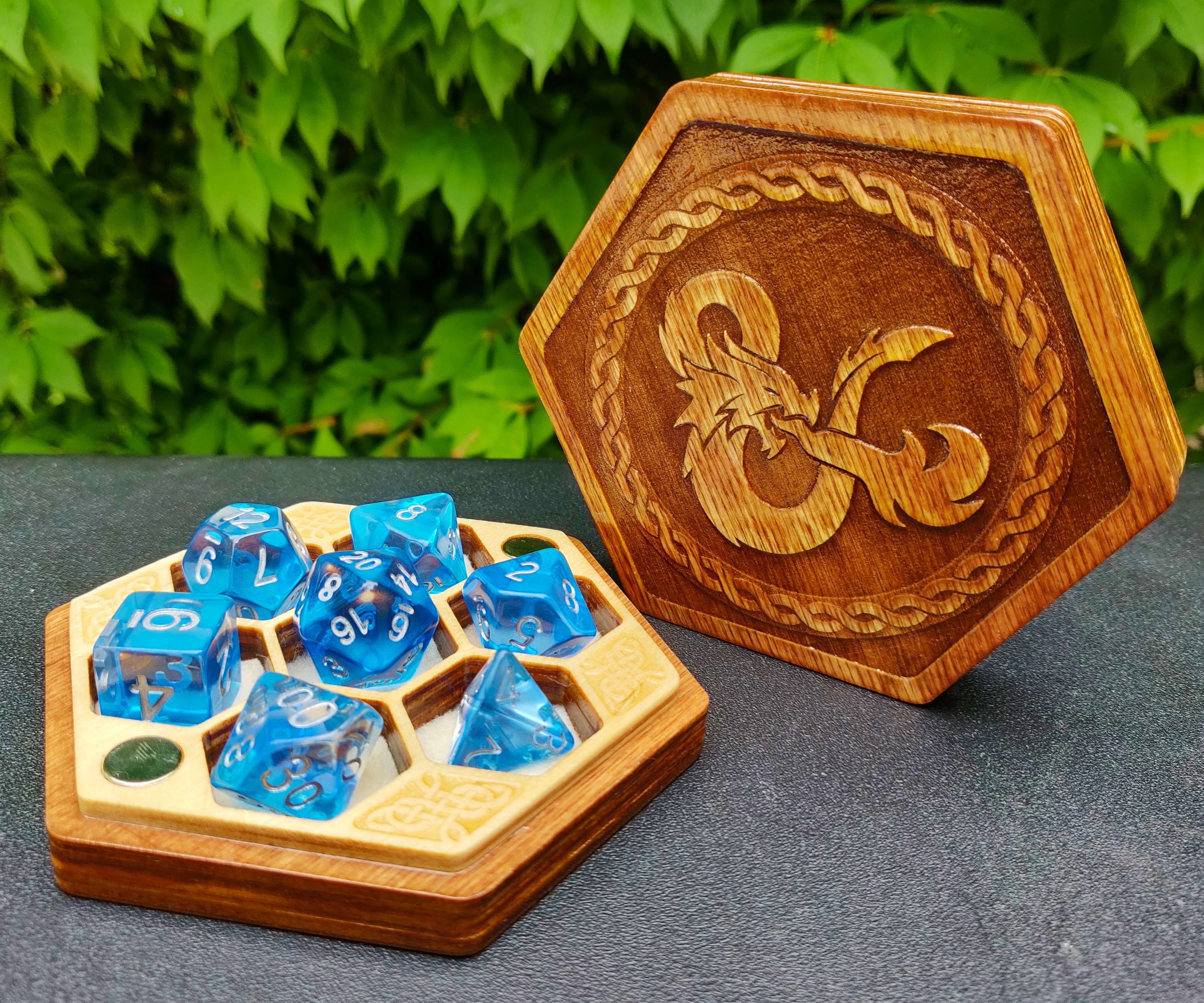 Laser Cut Magnetic Dice Boxes