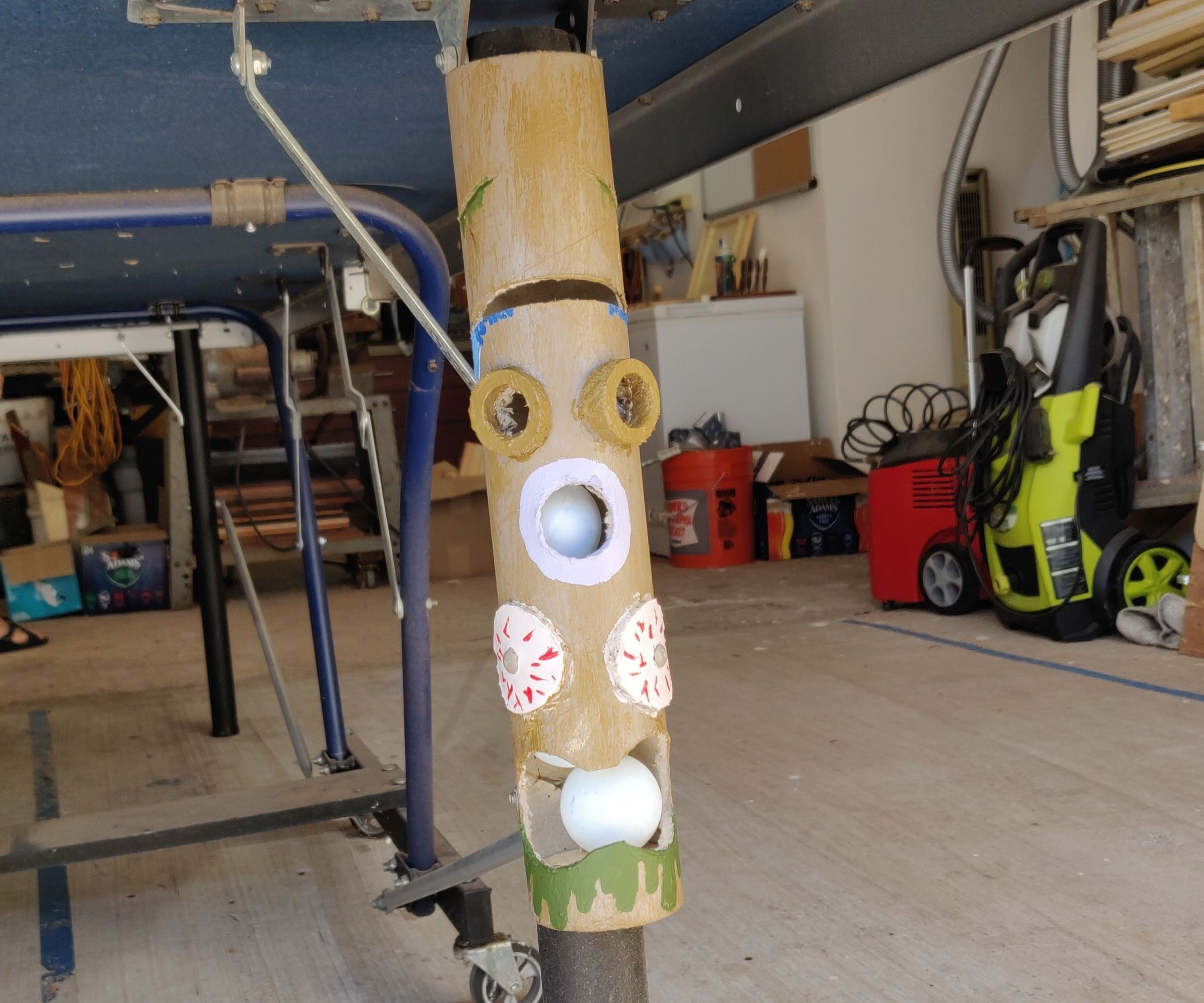 Tiki Totem Ping Pong Dispenser