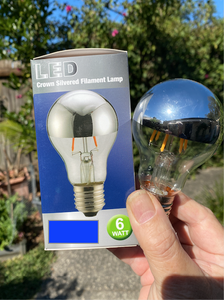 Convert LED Light Globe to Silver Crown Globe