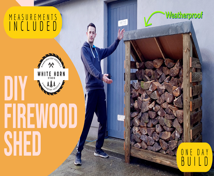Firework Shed How to Build a Firewood Storage Shed in One Day : 6 Steps (with ...