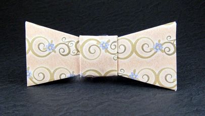 How to Make an Origami Bow Tie (Ribbon)!