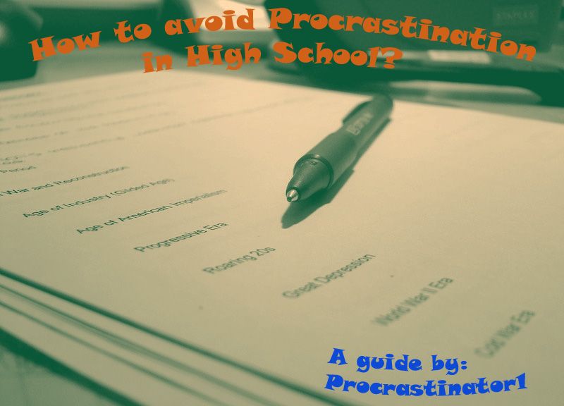 How to Avoid Procrastination in School