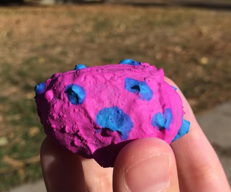 Painting Rocks With Sidewalk Chalk