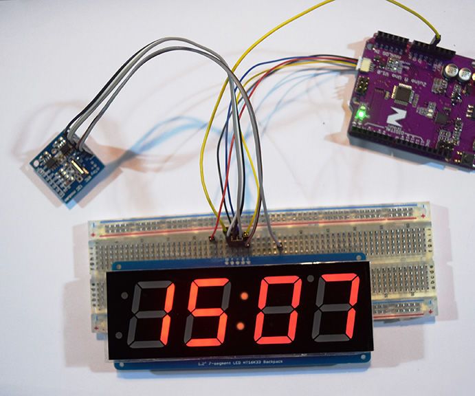 A DIY Clock With All I2C Compatible Components