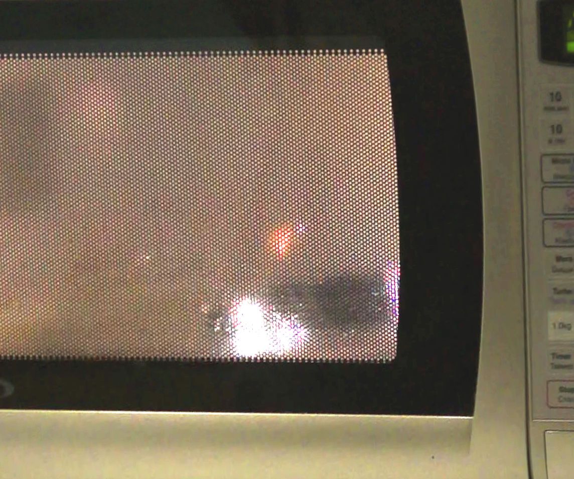 Phone Protected by Carbon in Microwave