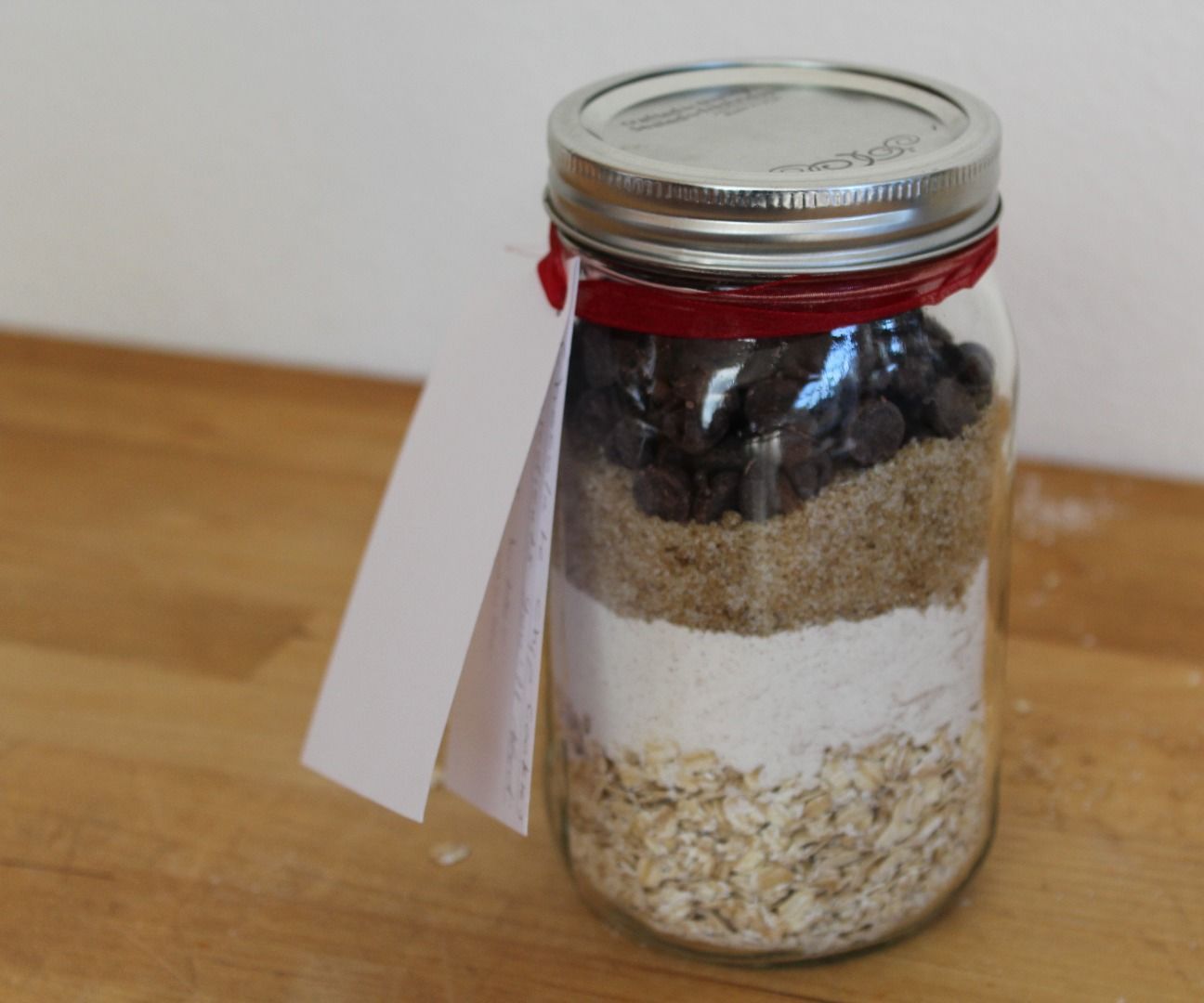 Oatmeal Chocolate Chip Cookies in a Jar