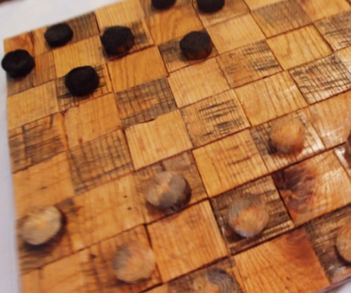 Chainsaw Checkers Board Build (Turn Firewood Into a Checkers Board)