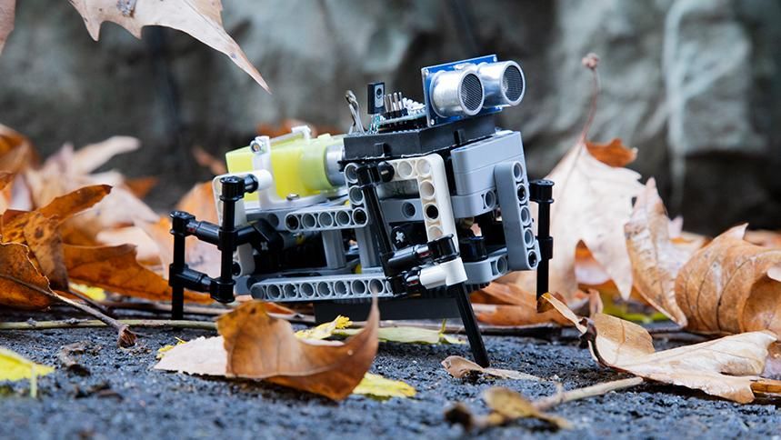 A DIY Quadruped Robot With Arduino, 3D Printed, and Lego-compatible ...