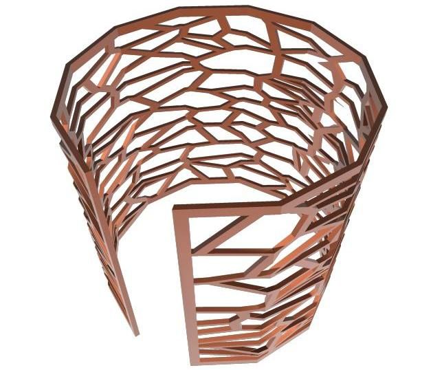Voronoi Cuff in Tinkercad