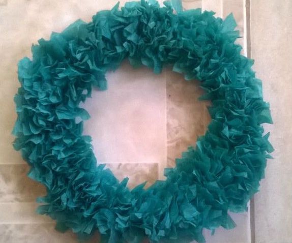 Simple Green Christmas Wreath