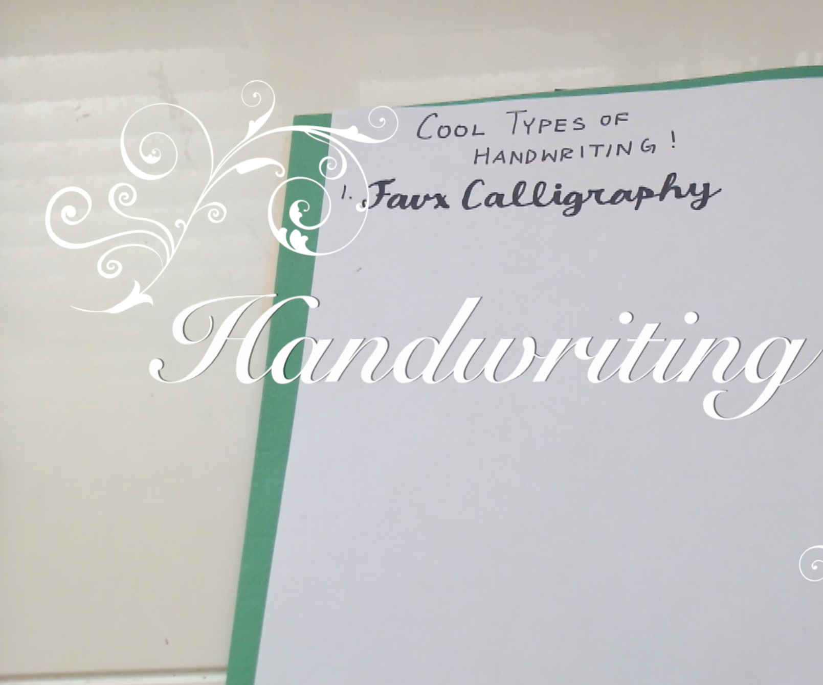 How to Write Handwriting Fonts