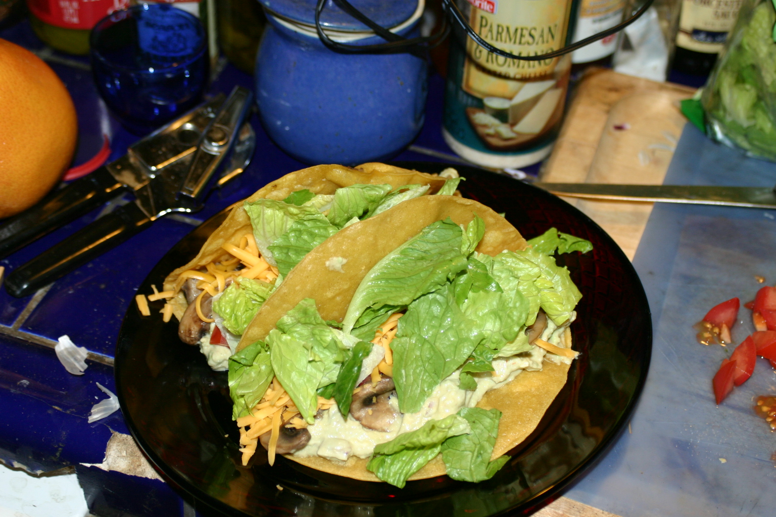 Orgasmic Veggie Tacos / Sort Of!