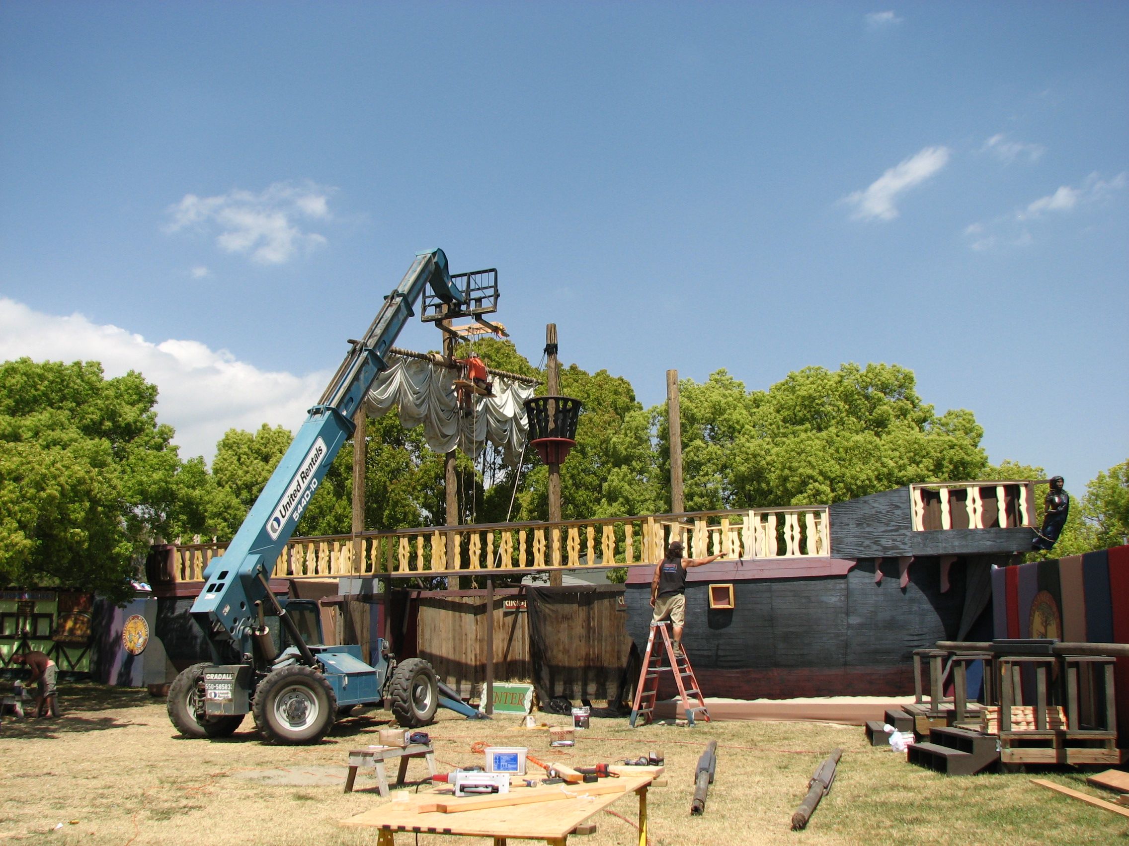 Southern California Renaissance Faire Front Gate 120'  Wrecked Ship